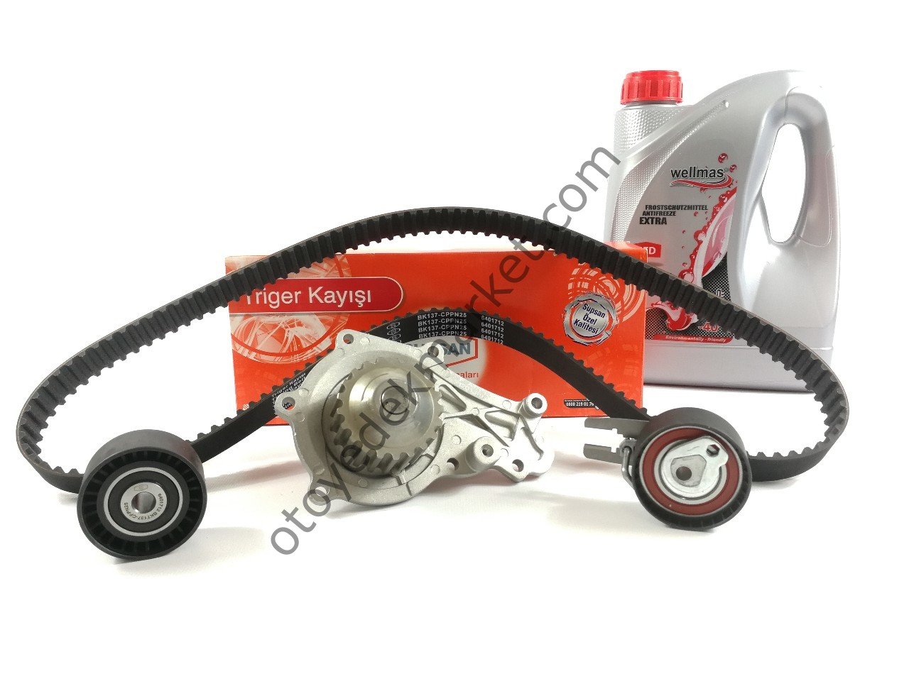Peugeot 207 (2006-2012) 1.6 Hdi Triger + Devirdaim Seti (Supsan) Triger Kayış Rulman Seti Devirdaim , Antifiriz Hediyemizdir