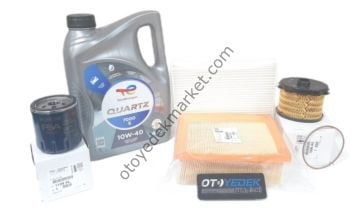 Peugeot Partner (2002-2008) 1.9 Filtre Bakım Seti(Orijinal) Ve 10w40 Motor Yağ