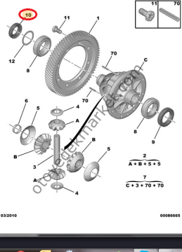 Citroen C-elysee (2012-2003 ) 1.6-1.5 Dizel Prizdirek Borulu Keçe (İthal)