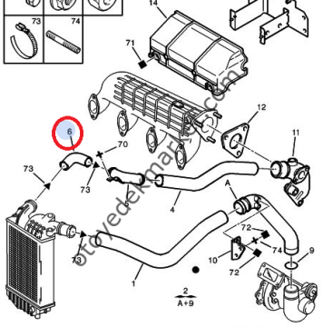 BOXER 2,8 TURBO DİRSEK HORTUMU (ORJİNAL)