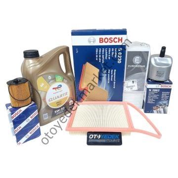 Citroen Berlingo (2012-2017) 1,6 Hdi Euro 5 Filtre Seti +5w30 Motor Yağı (Bosch)