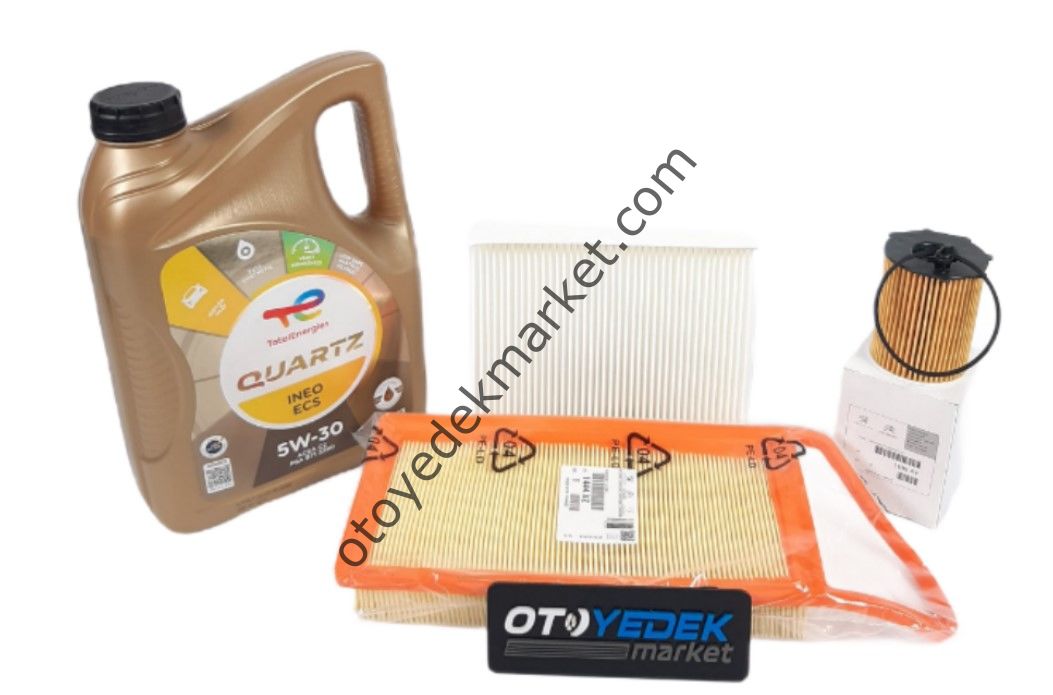 Peugeot Bipper (2008-2013) 1,4 Hdı Bakım Seti Mazot Filtresi Hariç (Orijinal) Ve 5w30 Motor Yağ