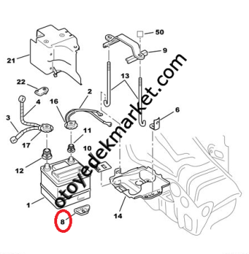 Citroen C3 (2017-2024) Su Kollektör Tapası (Orijinal)