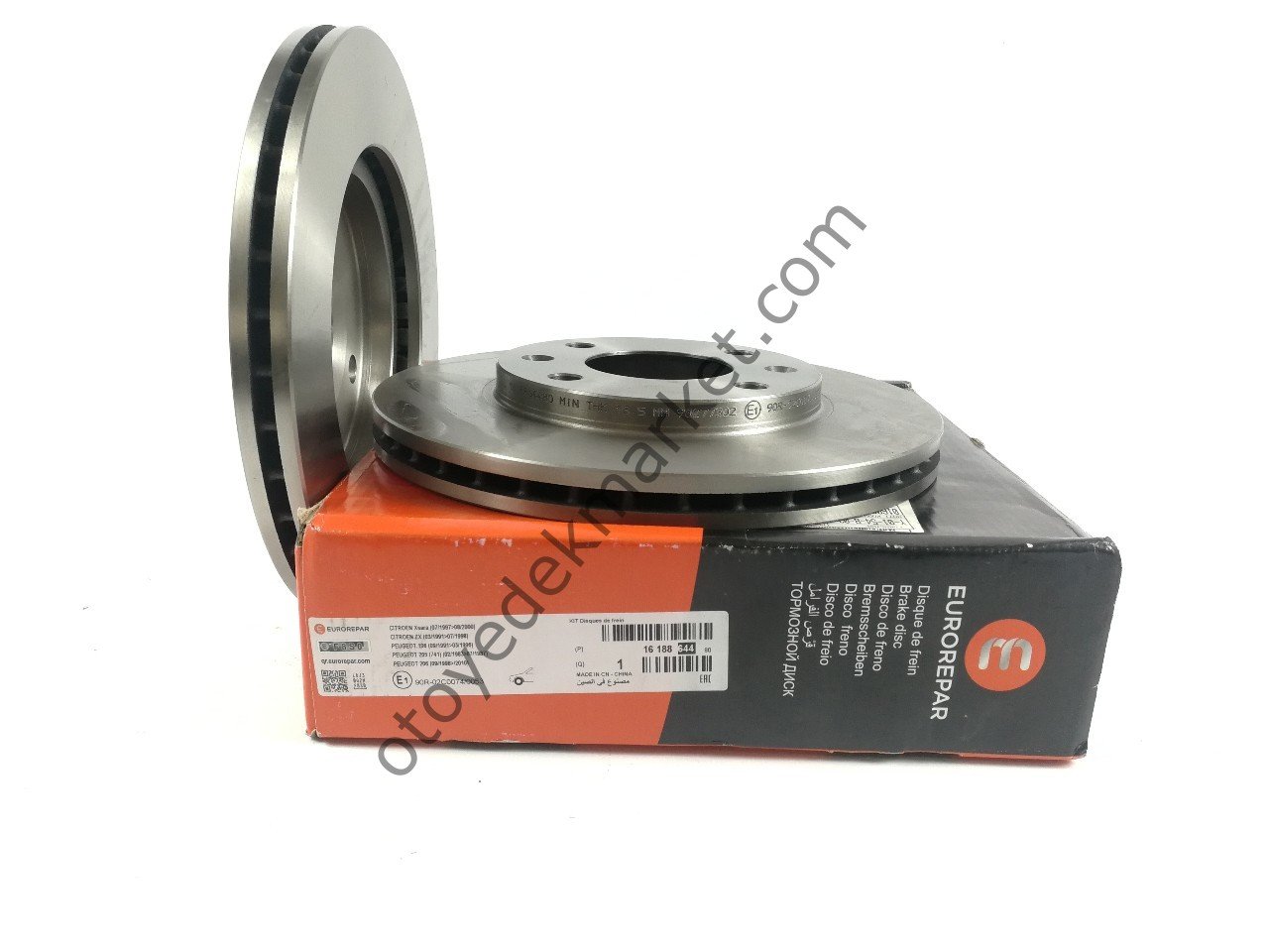 Peugeot 206 (2003-2009) Ön Fren Disk Takımı (Eurorepar)