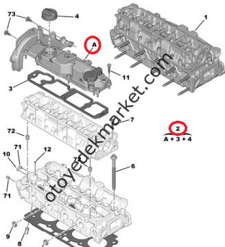 Peugeot Partner (1998-2008) 1,6 Dizel Külbütör Kapağı (İthal)