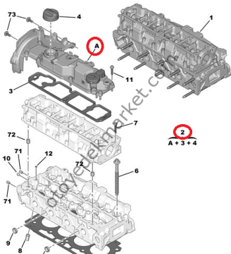 Citroen Berlingo (1998-2008) 1,6 Dizel Külbütör Kapağı (Orijinal)