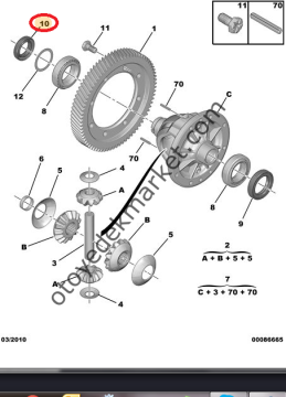 CİTROEN C-ELYSEE (2012-2020) SAĞ - SOL AKS KEÇE TAKIMI (ORİJİNAL)