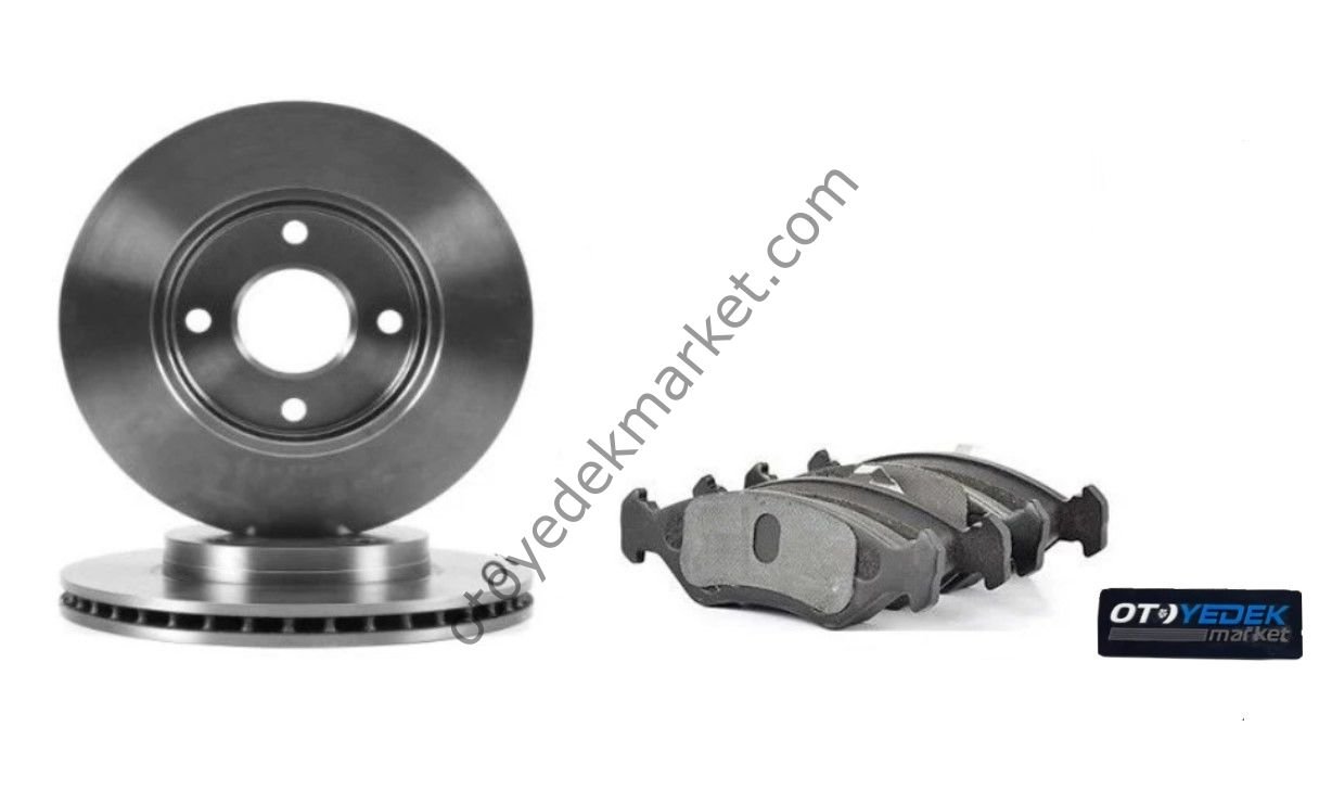 Ford Fiesta (1995-2001) Ön Fren Disk + Balata Seti (Ayd)