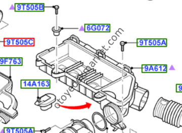 Ford Fiesta (2002-2008) 1.4 TDCI Hava Filtre Kutusu Alt  (Orijinal)