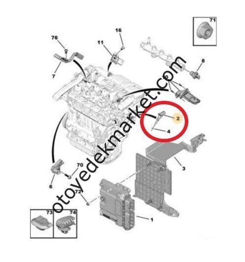 CİTROEN C-ELYSEE  HARARET MÜŞÜRÜ 1.5HDI