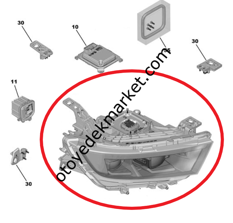 Opel Astra (2023-2024) Sol Ön Far (Orijinal)