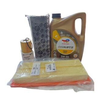 Peugeot 508 (2019-2025) 1.6 PureTech Benzinli Filtre Bakım Seti(Orijinal) +  5w30 HTC Motor Yağ