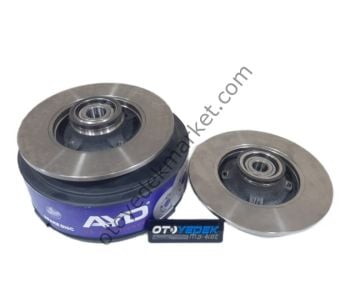 Peugeot 308 (2008-2013) Arka Fren Disk Takımı Poryalı Rulmanlı  (Ayd)