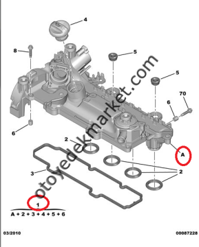 Peugeot 307 (2002-2008) 1.6 Hdi Emme Manifold Conta Takımı (Orjinal)