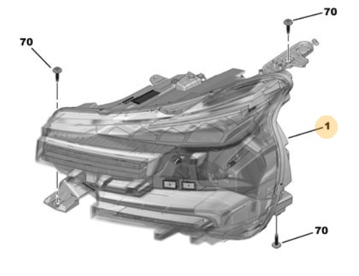 Citroen C4 ve C4 X (2025-2026) Sağ Ön Far (Orijinal)