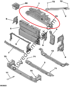 Opel Combo (2019-2026) Ön Panel Üst Traversi (Orijinal)