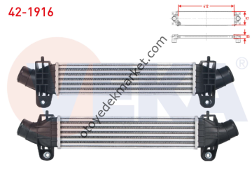 Ford Mondeo (2001-2006) 2.0 Tdci Turbo İntercooler Radyatör (Veka)