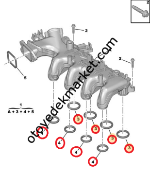 Citroen C5 (2005-2011) 1,6 Hdi Emme Manifold Contası Takımı (İthal)