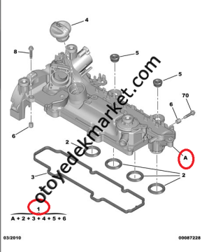 Citroen C5 (2005-2011) 1,6 Hdi Emme Manifold Contası Takımı (İthal)