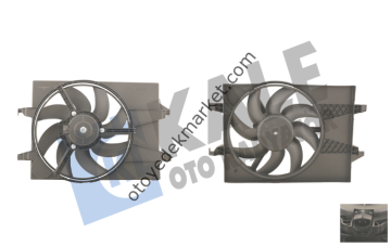 Ford Fiesta (2002-2007) 1.6 Benzinli Fan Mototru Komple +Ac (Kale)