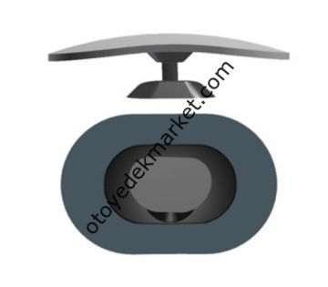 AYNA OPTİMUM OVAL-2 KÖR NOKTA 90×65mm