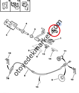 Citroen Berlingo (1998-2008) Gaz Pedal Lastiği (Orijinal)