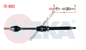 Ford B-Max (2012-2017) 1.5 Tdci Komple Aks Sağ Ön (Veka)
