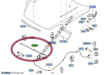 Ford Mondeo (2007-2014) Motor Kaput Destek Demiri (Otosan)