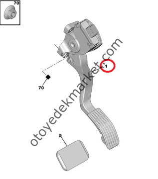 PEUGEOT 207 1,4-1,6 HDI GAZ PEDALI (ORJİNAL)