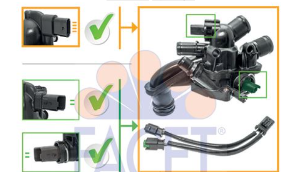 Citroen C4 ve DS4 (2006-2016) 1.4 16V ve 1.6 16V Benzinli Komple Termostat (Facet)