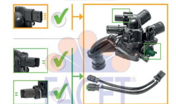 Citroen C4 ve DS4 (2006-2016) 1.4 16V ve 1.6 16V Benzinli Komple Termostat (Facet)