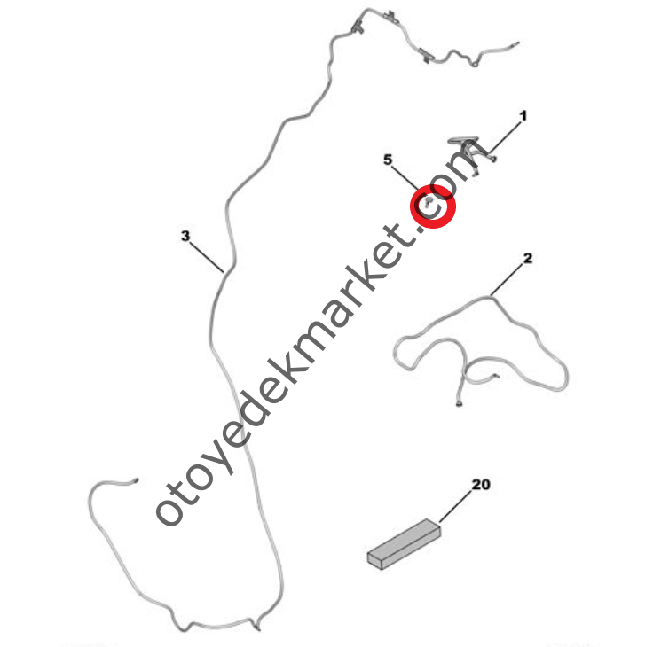 Opel Astra (2022-2024) Arka Silecek Fiskiye Memesi (Orijinal)