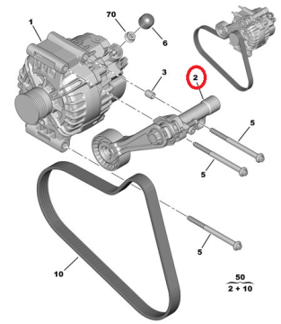 CİTROEN C3 1,6 BENZİNLİ ALTERNATÖR GERGİSİ (İNA)