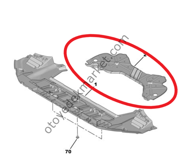 Opel Vivaro (2021-2024) Motor Alt Plastiği (Orjinal)