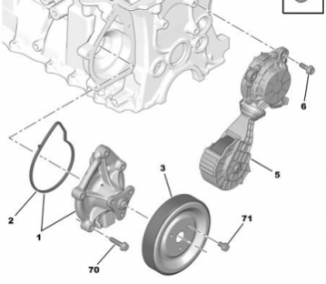 PEUGEOT 308 (2008-2012) 1,6 BENZİNLİ DEVİRDAİM KASNAĞI (KENTPAR)