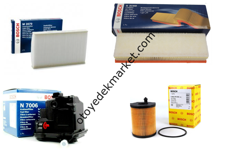 PEUGEOT 307 (2001-2009) 1,6 HDİ FİLTRE BAKIM SETİ (BOSCH)
