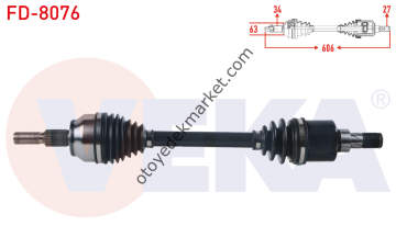 Ford Focus (2012-2015) 1.6 Benzinli EcoBoost Ön Aks Komple Sol (Veka)
