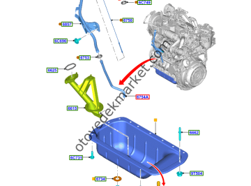 Ford Courier (2014-2022) Motor Yağ Alt Karter Komple (Otosan)
