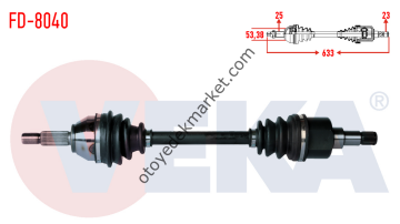 Ford Focus (1998-2004) Aks Komple Sol (Veka)