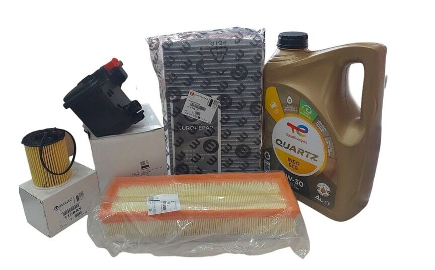 Citroen Berlingo (2008-2011) 1,6 Hdi Filtre Seti Ve 5w30 Motor Yağ (Orijinal