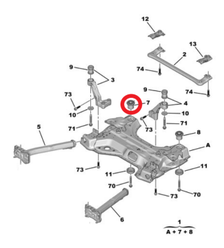 DS9 (2020-2025) Ön Salıncak Sol Burç Mesnedi (Orijinal)