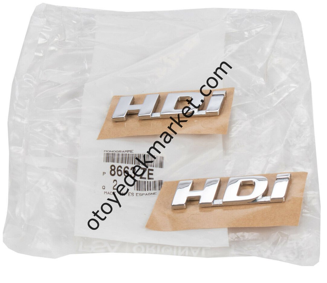 PEUGEOT 207 ARKA HDI YAZISI (ORİJİNAL)